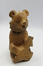 Handgeschnitzte Bärenfigur