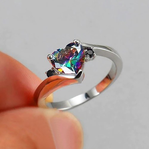 Ring silber zirkonia stein - silber,
