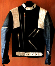 Hein-Gericke Motorradlederjacke Gr.52 Blau-Weiss, wie neu! Passt mir nicht mehr!