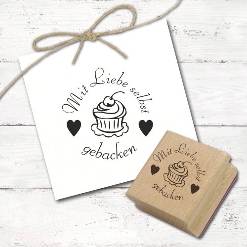 Motivstempel mit liebe - mit,
