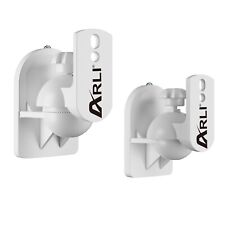 2x Wandhalter für Lautsprecher Universal Wandhalterung Boxen Wand Halter weiss