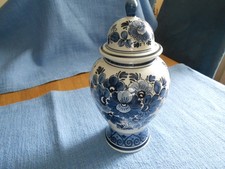 Deckelvase Delfter Porzellan - 24 cm hoch - unbeschädigt - gebr.