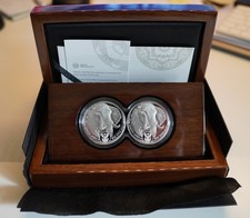 2 oz Silbermünzen-Satz - Big Five II. - Elefant - Doppel-Kapsel - 2021