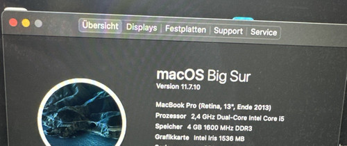 Macbook pro retina 13zoll - retina,