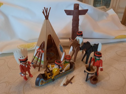 Playmobil vintage indianerdorf - playmobil,