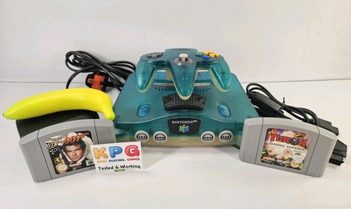 Nintendo clear blue - 64, (n64)
