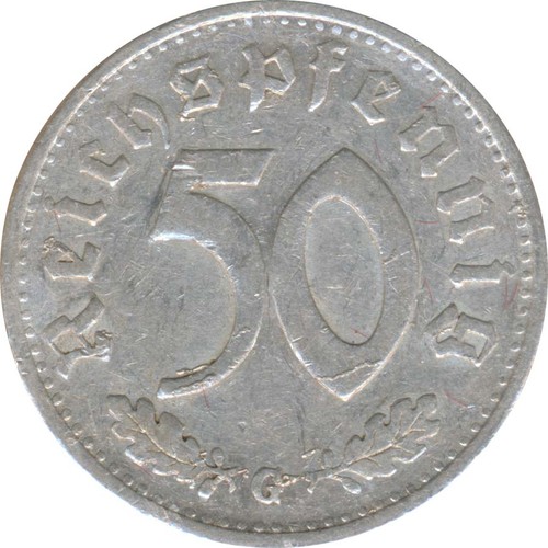 Deutsches reich pfennig - deutsches, 50
