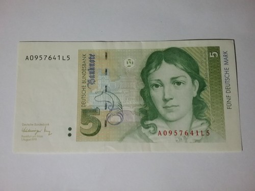 Deutsche mark schein 1 - 5,