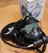 OTS Guardian Vollgesichtsmaske Schwarz  Gerätetauchen