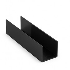 U Profile 10cm 1,5mm Schwarz |