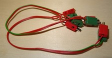 F821 Fischertechnik Elektronik 71021  Kabel Doppellitze 16cm lang mit 4 Steckern