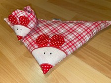 Körnerkissen Maus Wärmekissen - rote Punkte / rotes Schottenkaro - L / XL / XXL