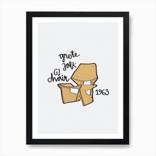 Grete Jalk Stuhl Kunstdruck