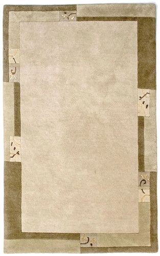 Modern carpet hand knotted