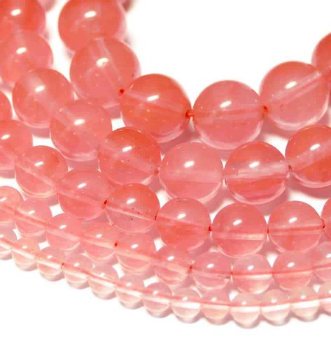 Cherry quarz perle - cherry, kugel