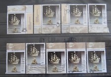 9 x Elfenbeinschnitzerei BRD Deutschland 2016 Mi-Nr. 3228 gestempelt