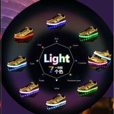 Neu LED Farbwechsel Schuhe Sneaker Leuchtende Turnschuhe Blinkschuhe FN