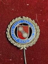 Alte Anstecknadel Ehrennadel Silber Athletik Sport Verein Mainz 1888  [201]