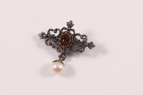 Trachtenschmuck brosche silber - brosche,