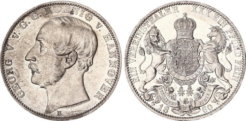 Hannover vereinstaler silber - vereinstaler,