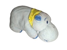 TCM Tchibo Nils Nilpferd Badetier blau Stofftier Halstuch gelb