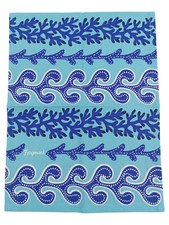 FRAGONARD Geschirrtuch Blau Grafisches Muster Baumwolle 44 cm