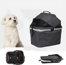 Hundetransportbox Hundetasche Reisebox für Fahrrad Auto Transport Mit Leine