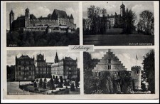 Coburg alte Postkarte 4-fach