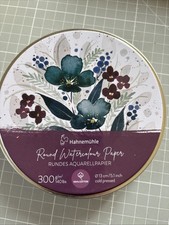 Round watercolor Paper