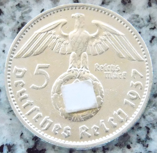 Reichsmark 1937 hindenburg - 5,