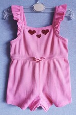 PRIMARK CARES Baby Body Mädchen Einteiler Strampler Rosa Gr. 74/80