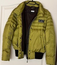 Emporio Armani EA7 Jacke Damen Gr. 40 Grünton Modell St. Moritz mit Label-Print