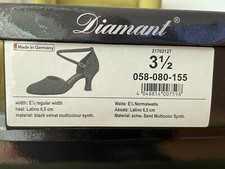 Diamant Tanzschuhe in Größe 36 mit Karton und Tasche.