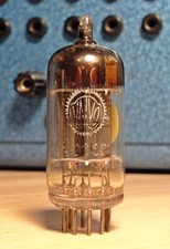 Seltene Röhre Valvo ECC83 long plates square Getter geprüft 60%