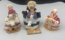 Drei alte Miniatur Klöppel