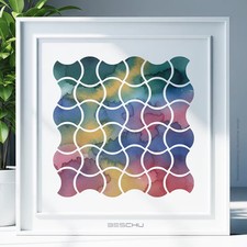 Steinwand Muster v17 Schablone