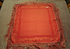 Damen Dirndl Tuch /  Creation WIESINGER / mit Fransen / 60x60 / Weinrot / Top