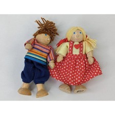Pintoy Wooden Boy Girl Figure