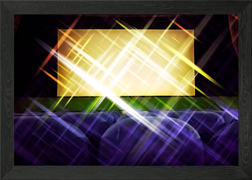 Movie theater seats screen