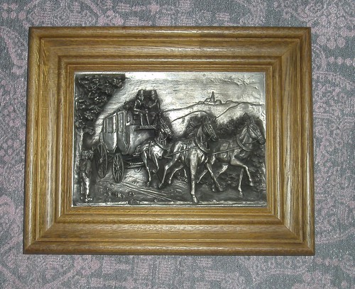Zinnbild relief kutsche - zinnbild,