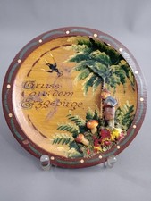 ALTER Wand Teller "Gruß aus