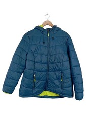 NORDCAP Steppjacke Herren Gr. 46/S Outdoor Petrol Kapuze Gesteppt