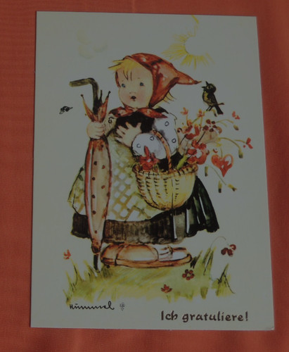 Postkarten hummel mädchen - postkarten,