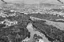 Fk  Görlitz i.Schl.- Jahr 1935 - Luftbild - Landskron Brauerei, Neiße, Viadukt.