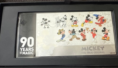 Silbermünznote mickey - silbermünznote,