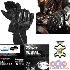 Motorradhandschuhe Herren-Damen Motorrad Allwetter Handschuhe Leder Touchscreen