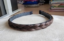 Oktoberfest: Hübscher Haar Reif, geflochten, helles Braun, ca. 1,5 cm breit