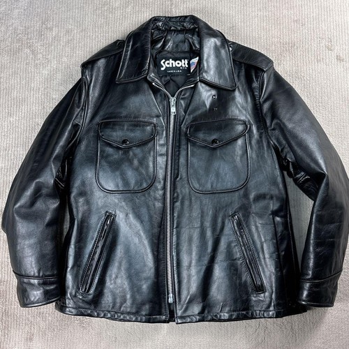 Schott polizei lederjacke - polizei,