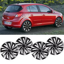4 Stück 15" Zoll Radkappen Radzierblenden Radblenden R15 für Opel Corsa C D E