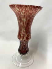 HÜBSCHE GLASVASE ÜBERFANG